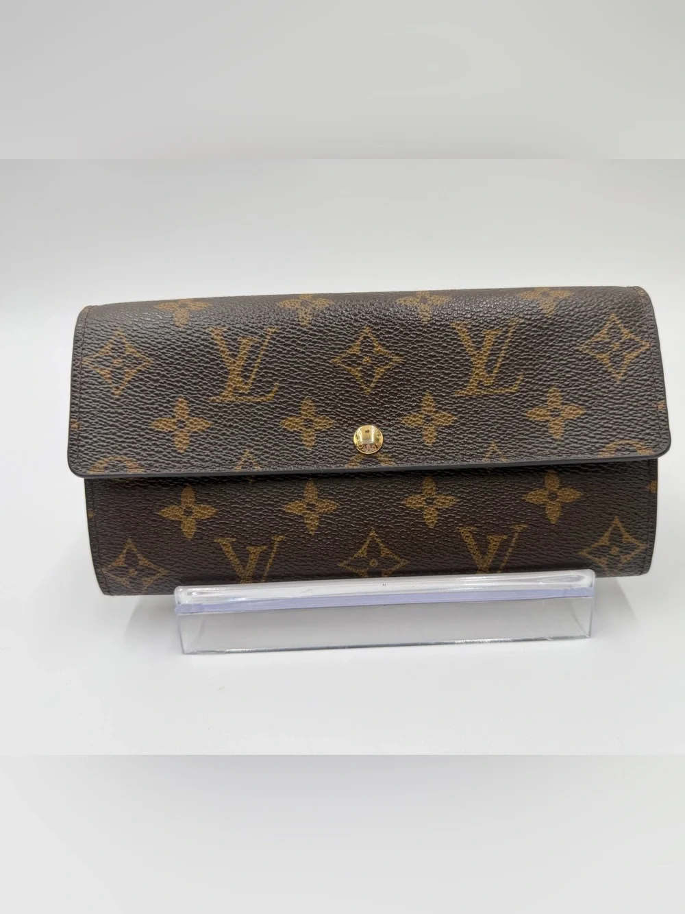 LV Limited Edit Sarah Sprouse x Monogram Wallet w/Pink Leopard Interior Full Set - Picture 2 of 16